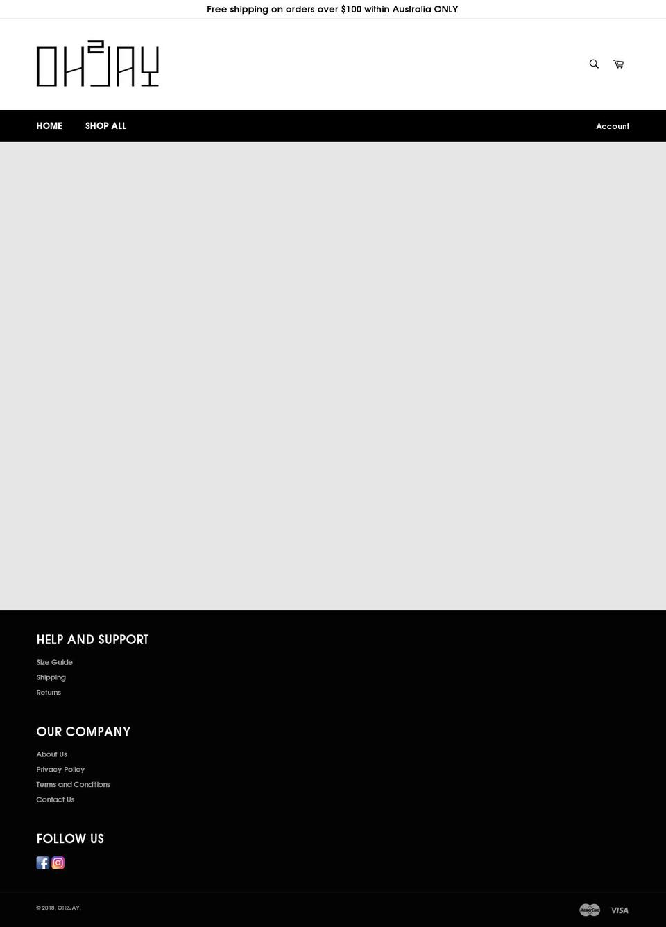 oh2jay.com — Shopify storefront screenshot