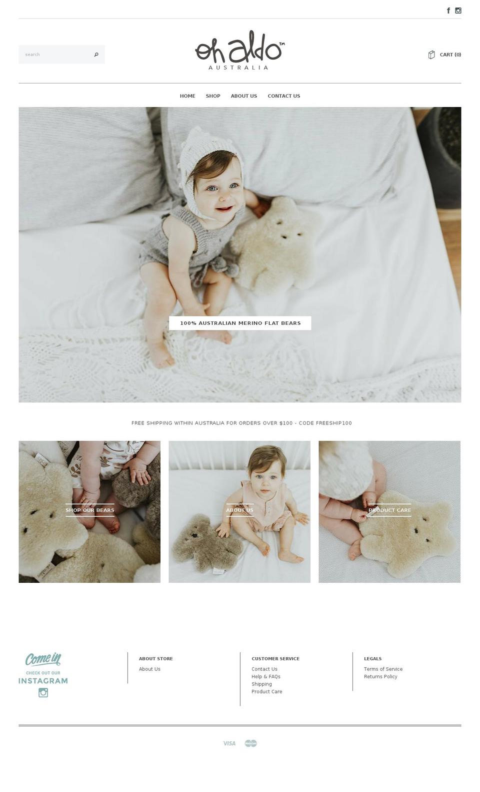 ohaldo.com — Shopify storefront screenshot