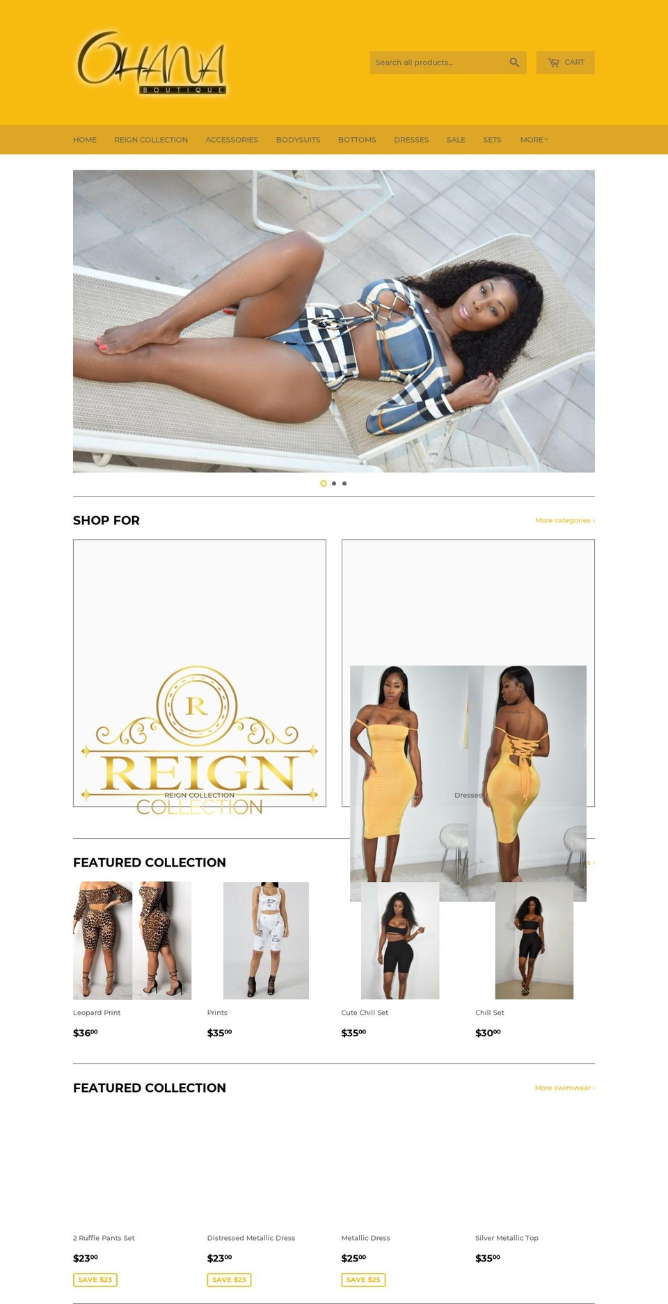 ohanaboutique.com — Shopify storefront screenshot