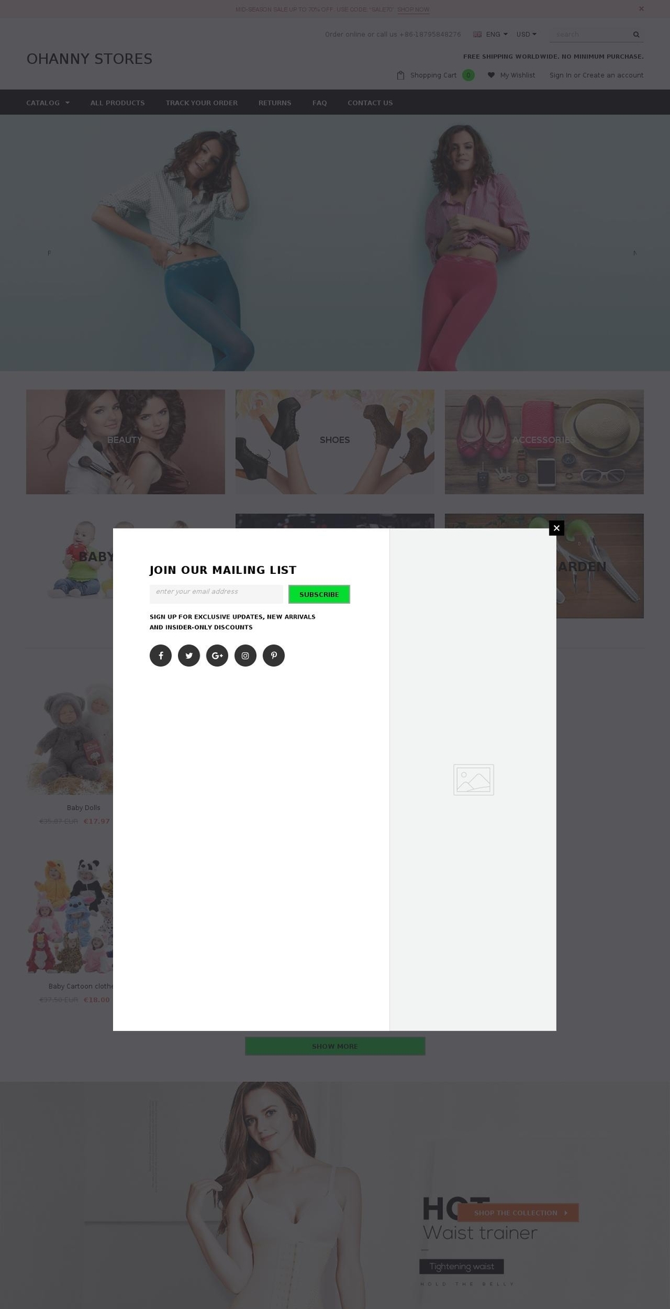 ohannymall.com — Shopify storefront screenshot