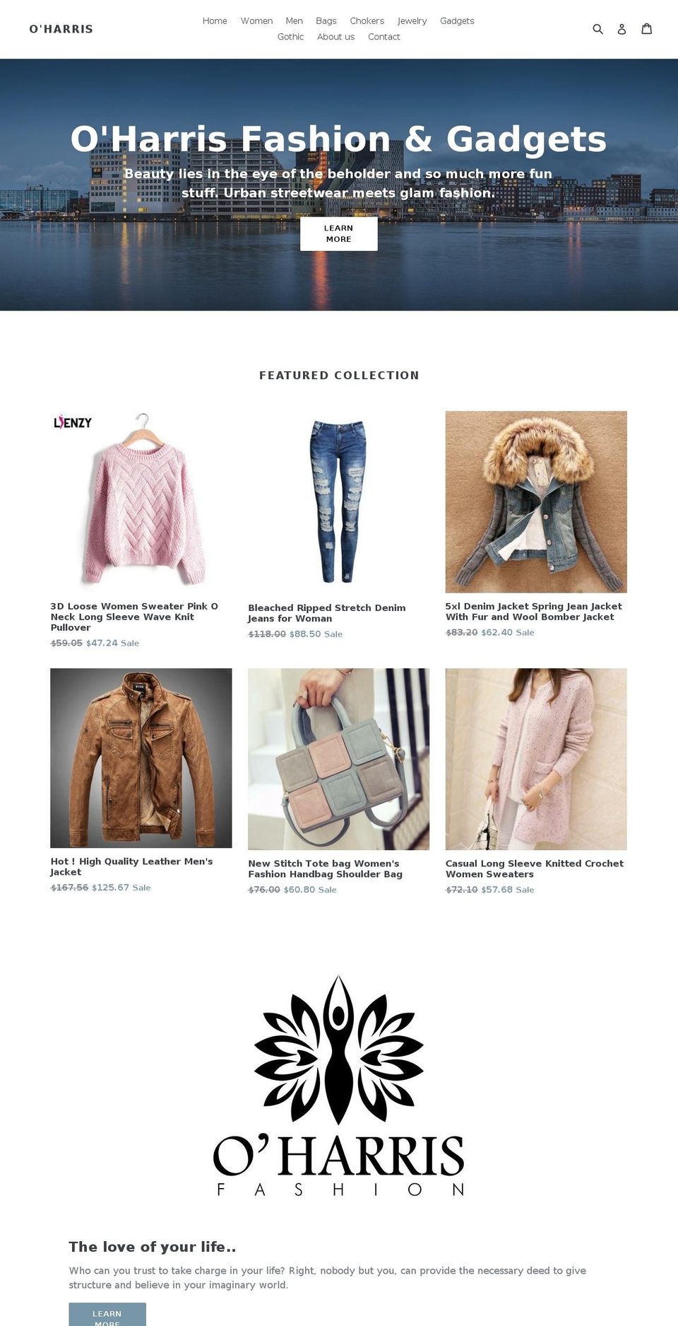 oharris.com shopify website screenshot