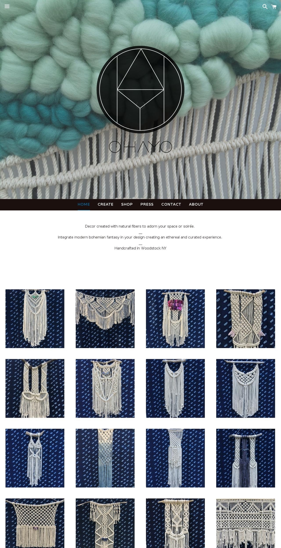 ohayomade.com shopify website screenshot