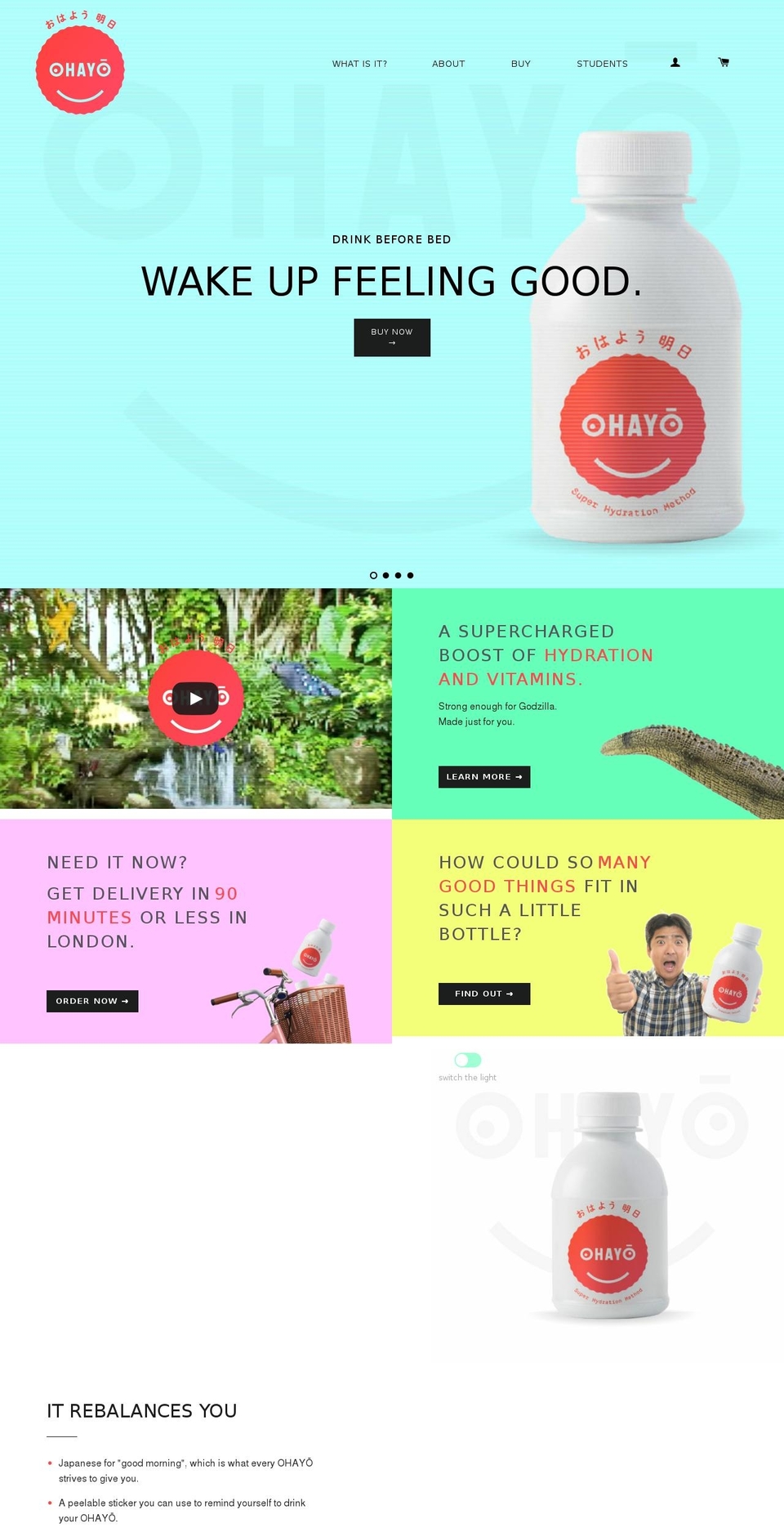 ohayotomorrow.com shopify website screenshot