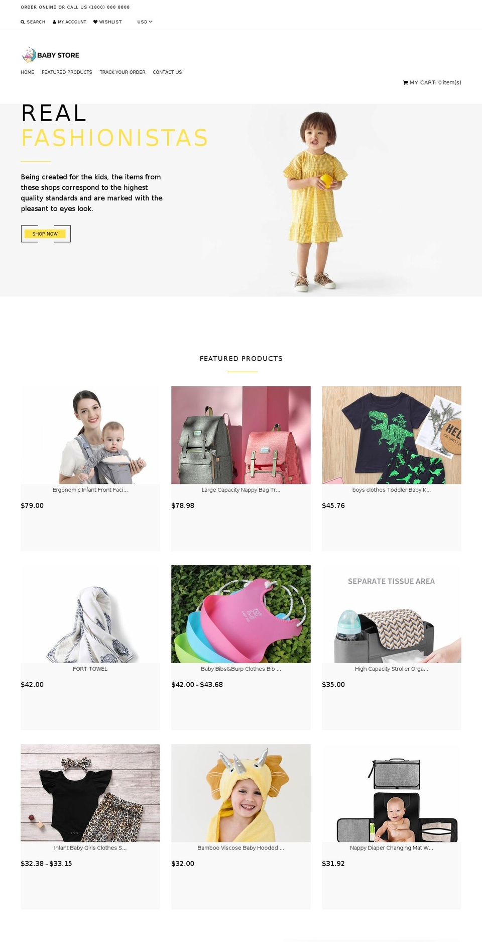 ohbabybaby.store shopify website screenshot