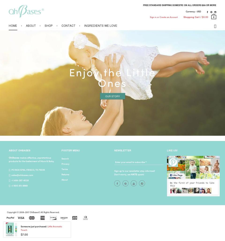 OhBases-Material-v1-4 Shopify theme site example ohbases.org