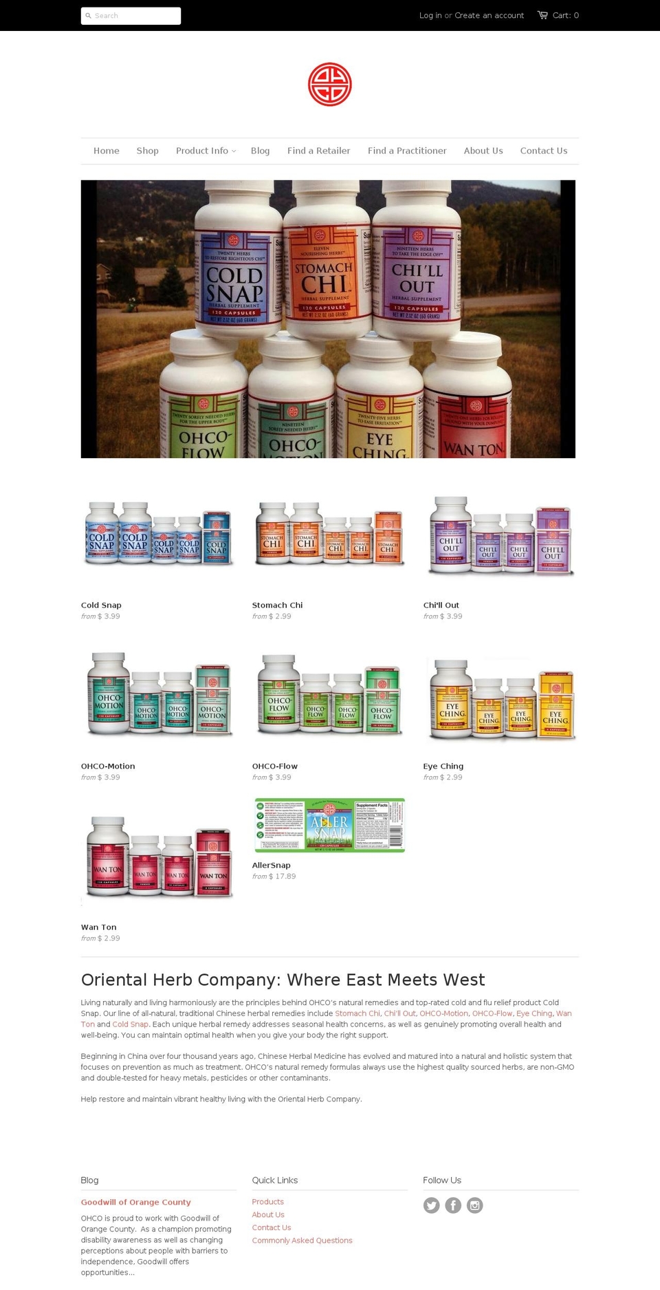 ohco.com shopify website screenshot