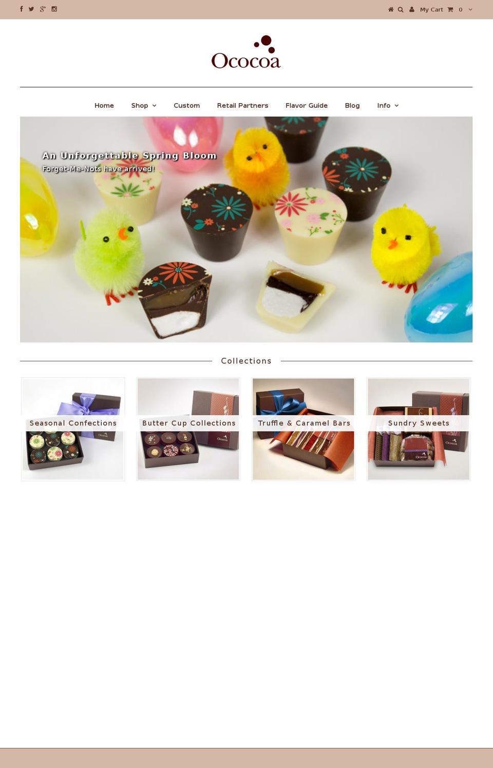 ohcocoa.com shopify website screenshot