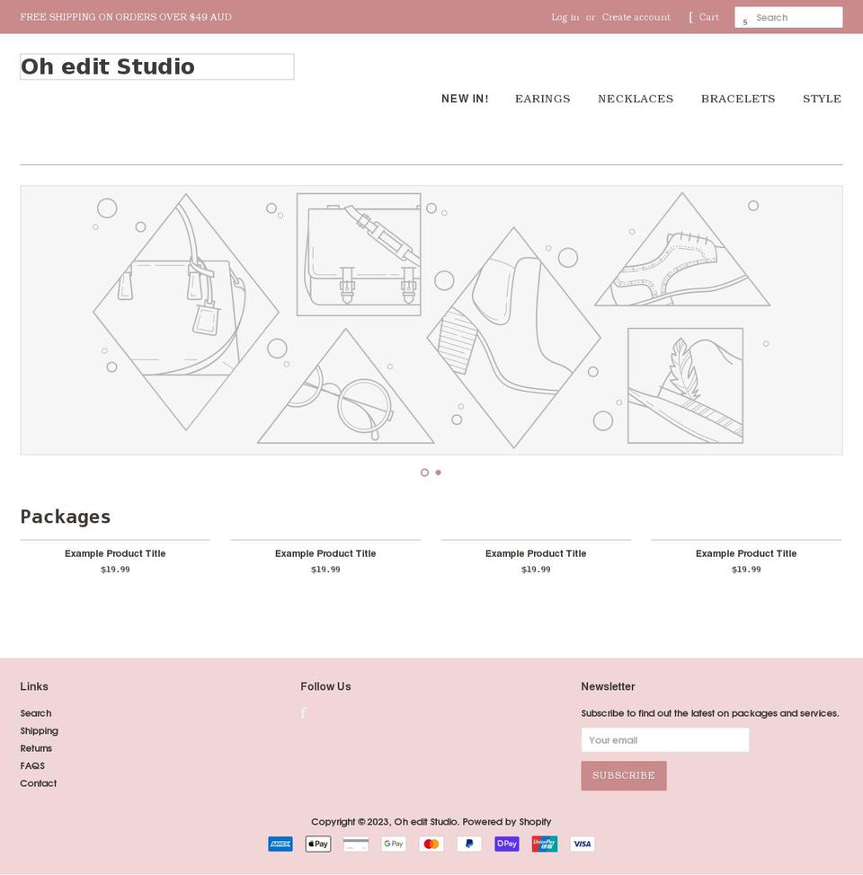 oheditcollective.com shopify website screenshot