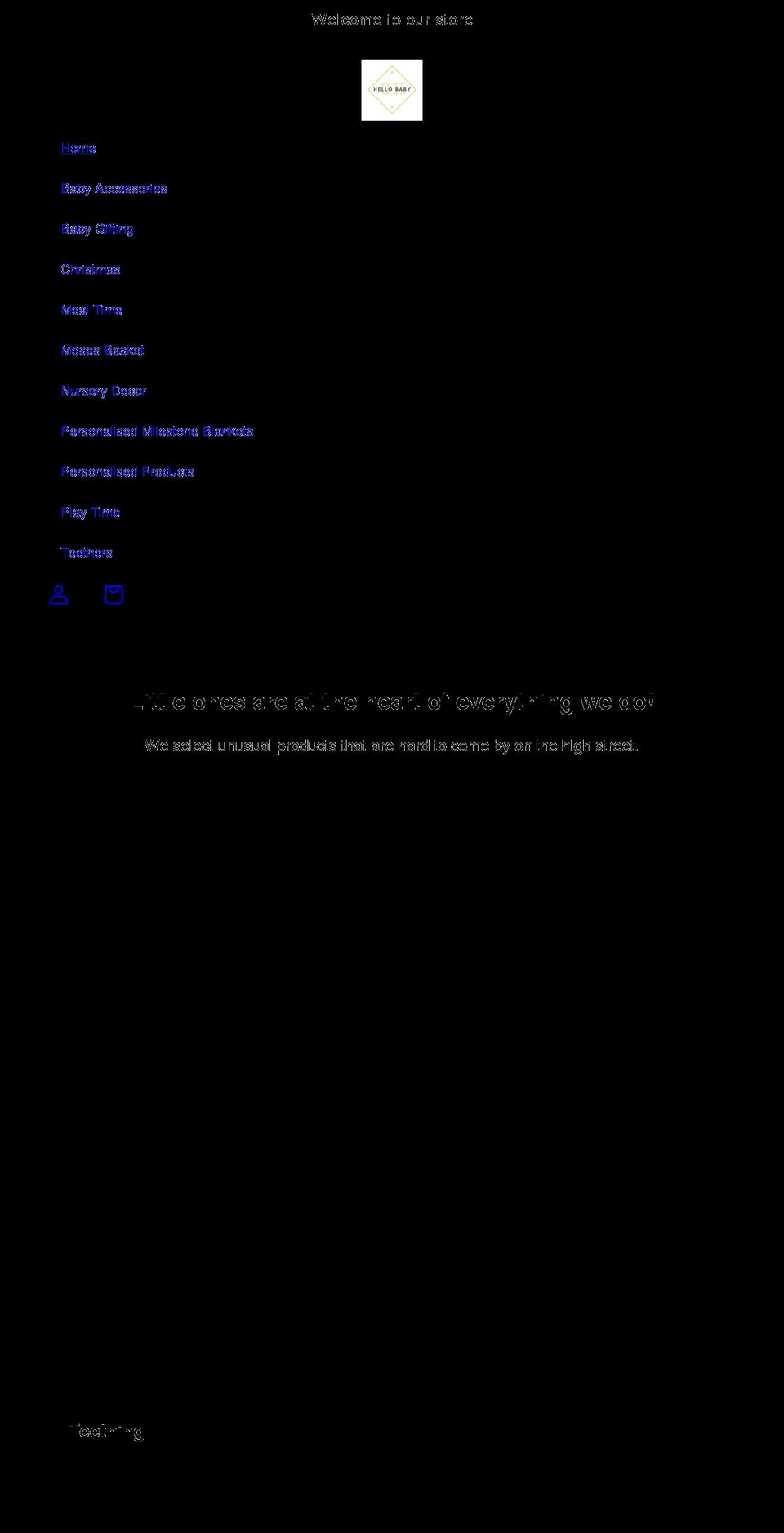 ohellobaby.com shopify website screenshot