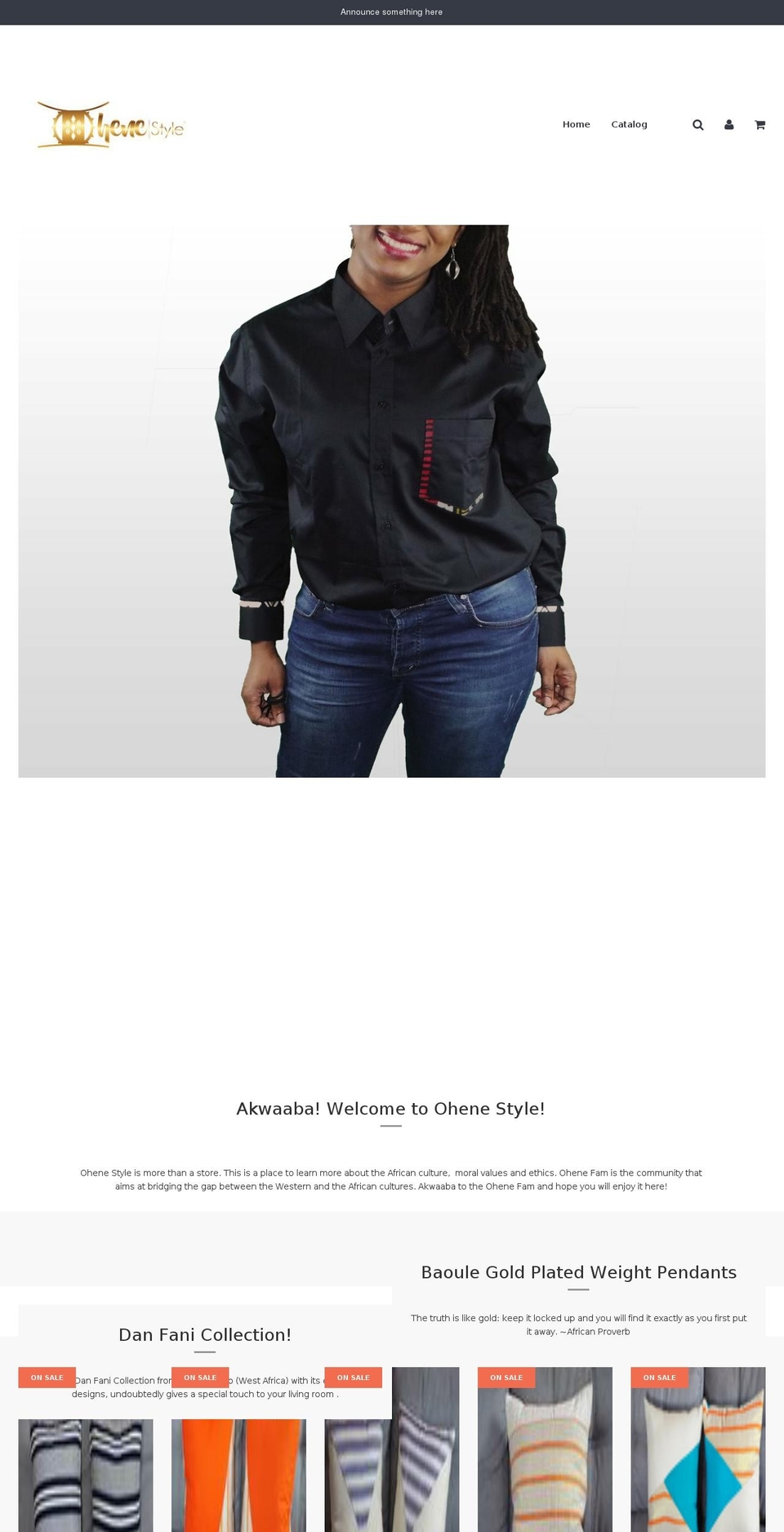 ohenestyle.com — Shopify storefront screenshot
