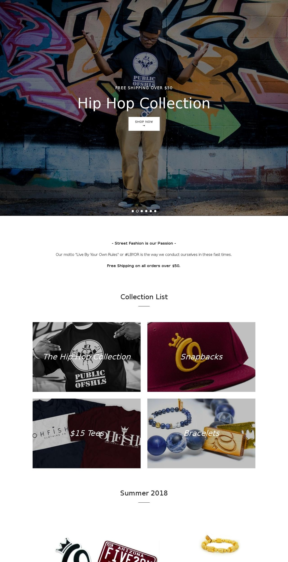 ohfishl.com shopify website screenshot