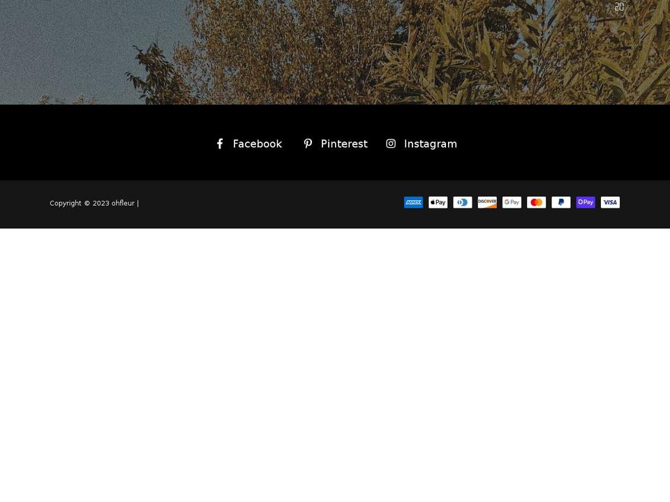 ohfleur.ca shopify website screenshot