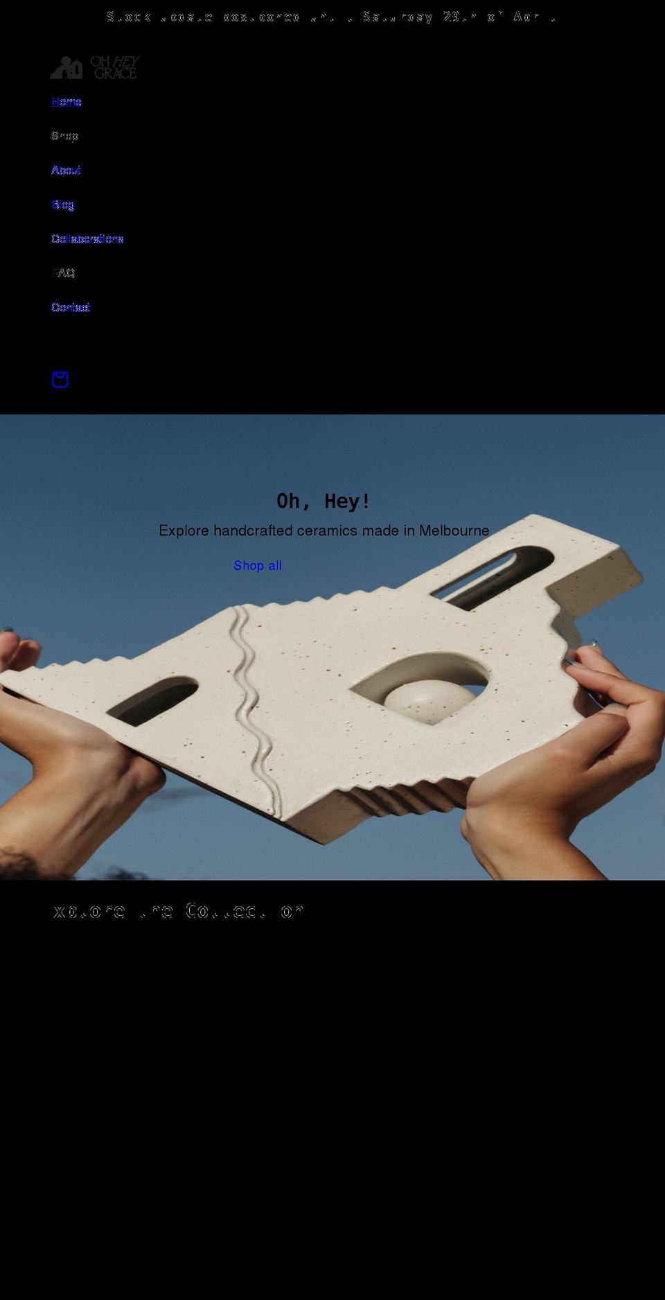 ohheygrace.com.au shopify website screenshot