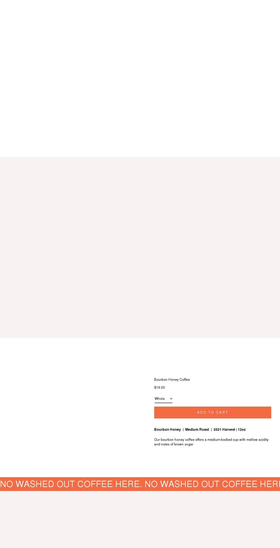 ohhoneycoffee.com shopify website screenshot