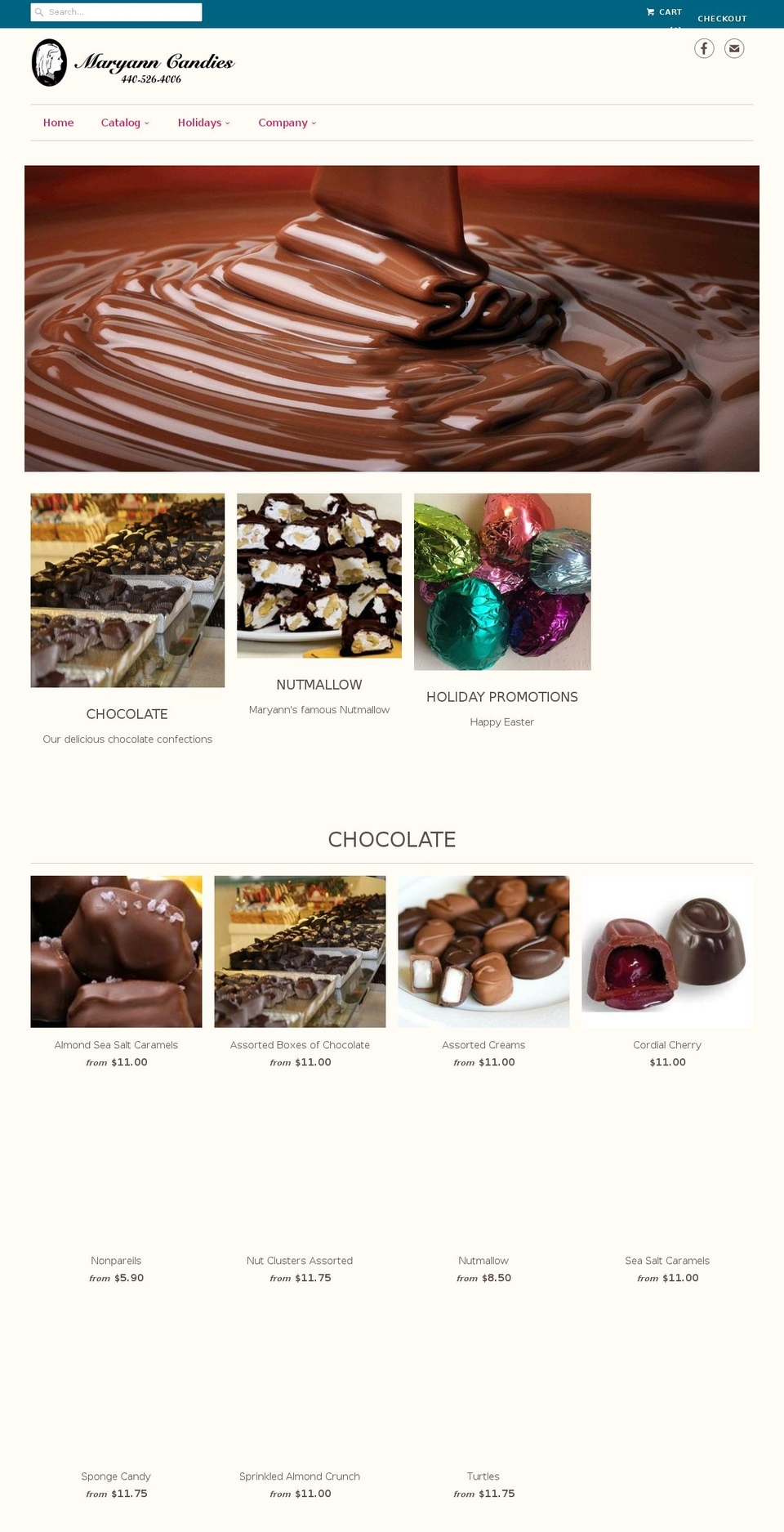 ohiofudge.com shopify website screenshot