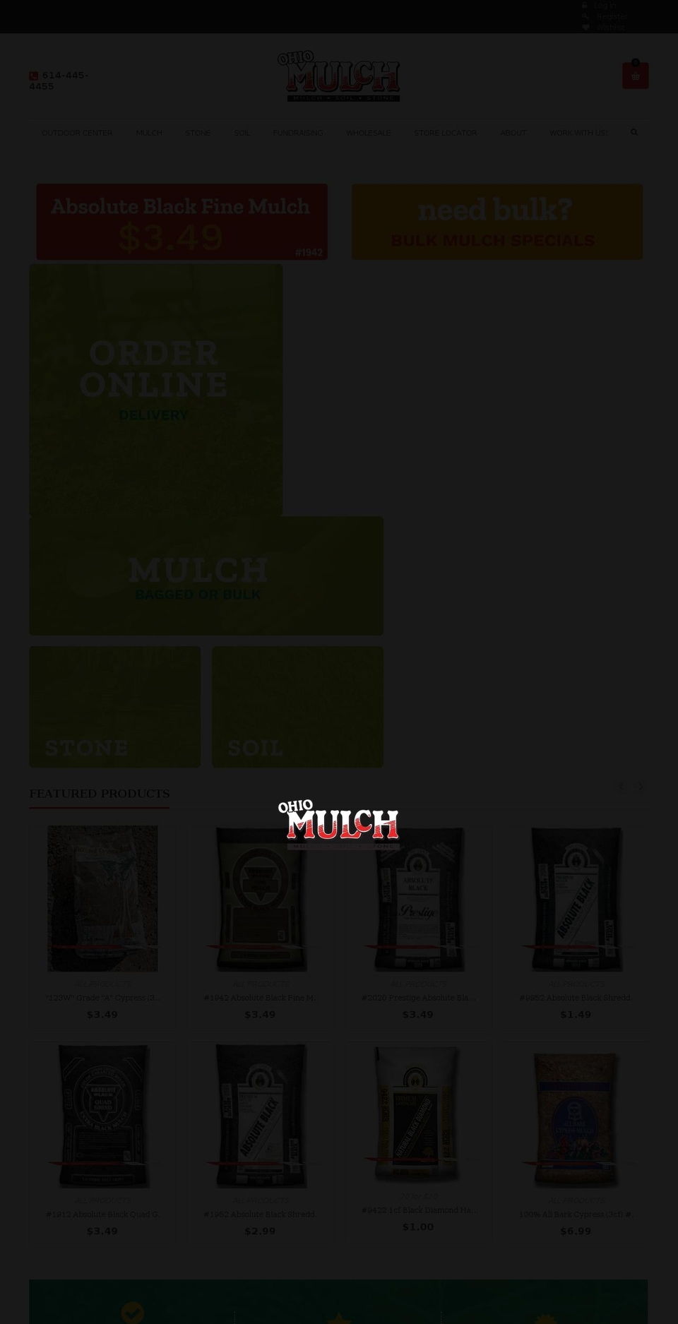 Ohio Mulch -- Supple Wholesale Installed Shopify theme site example ohiomulch.org