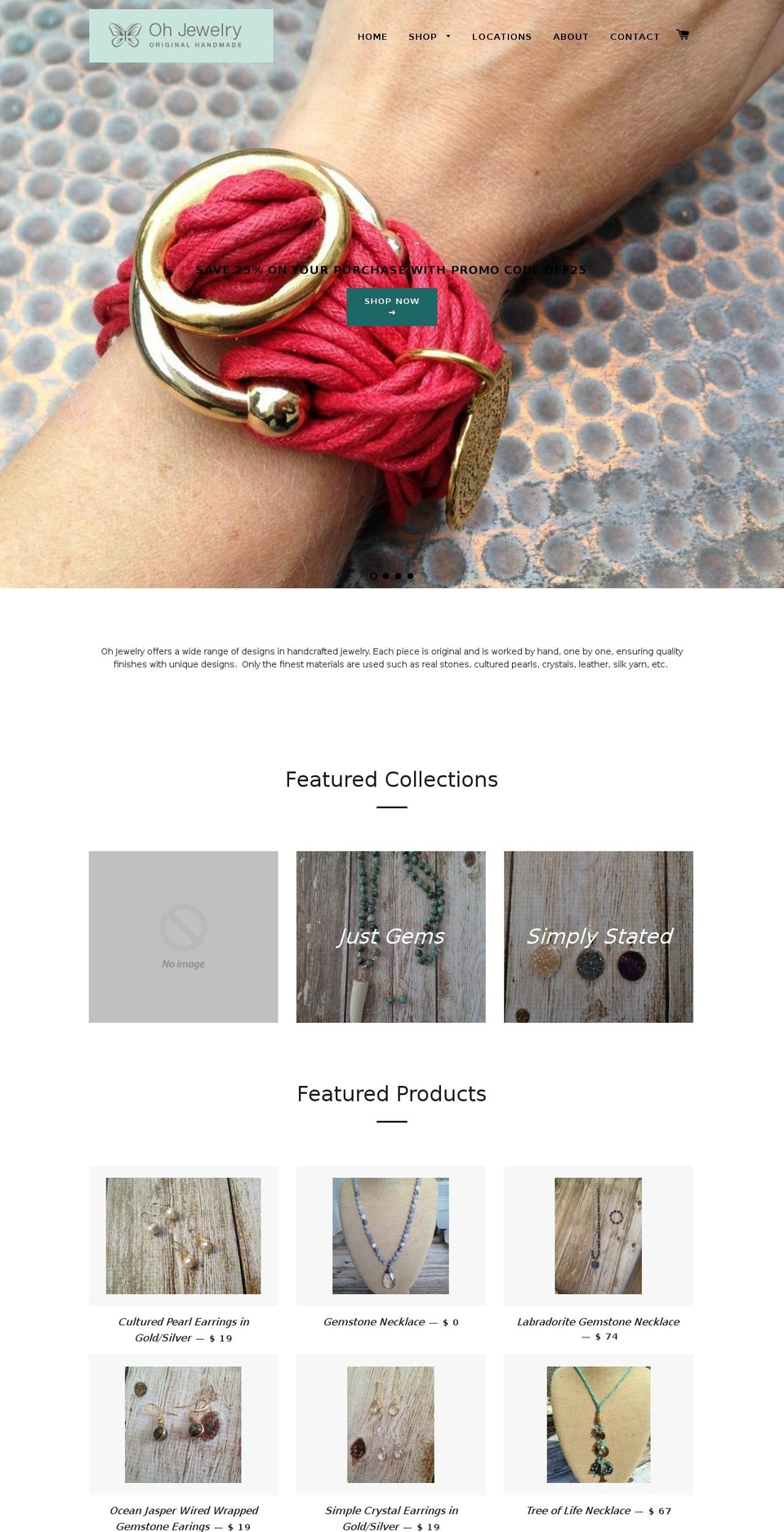 ohjewelryus.com — Shopify storefront screenshot