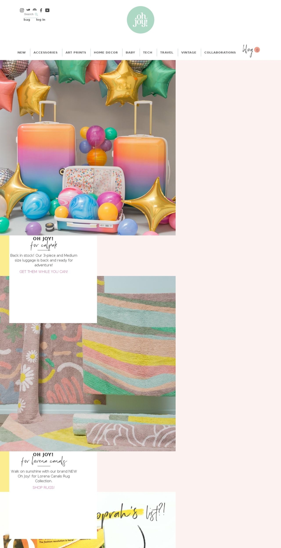 ohjoy.com shopify website screenshot