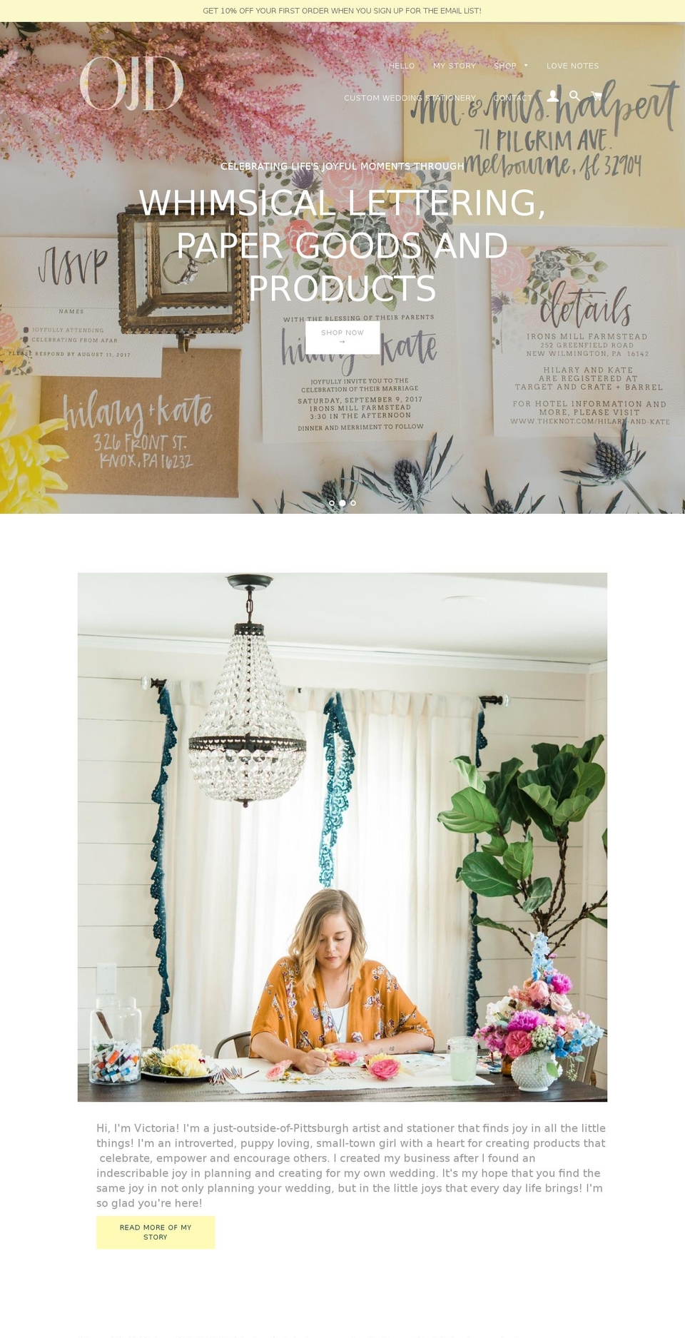 ohjoyfulday.com shopify website screenshot