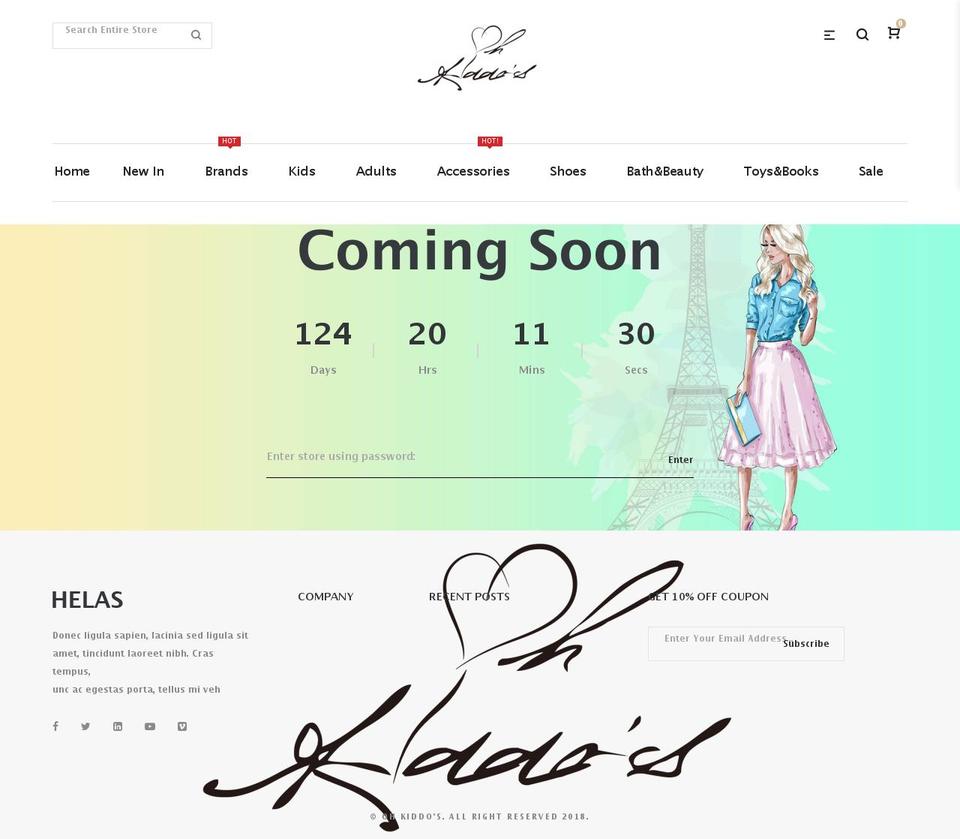 ohkiddos.com — Shopify storefront screenshot