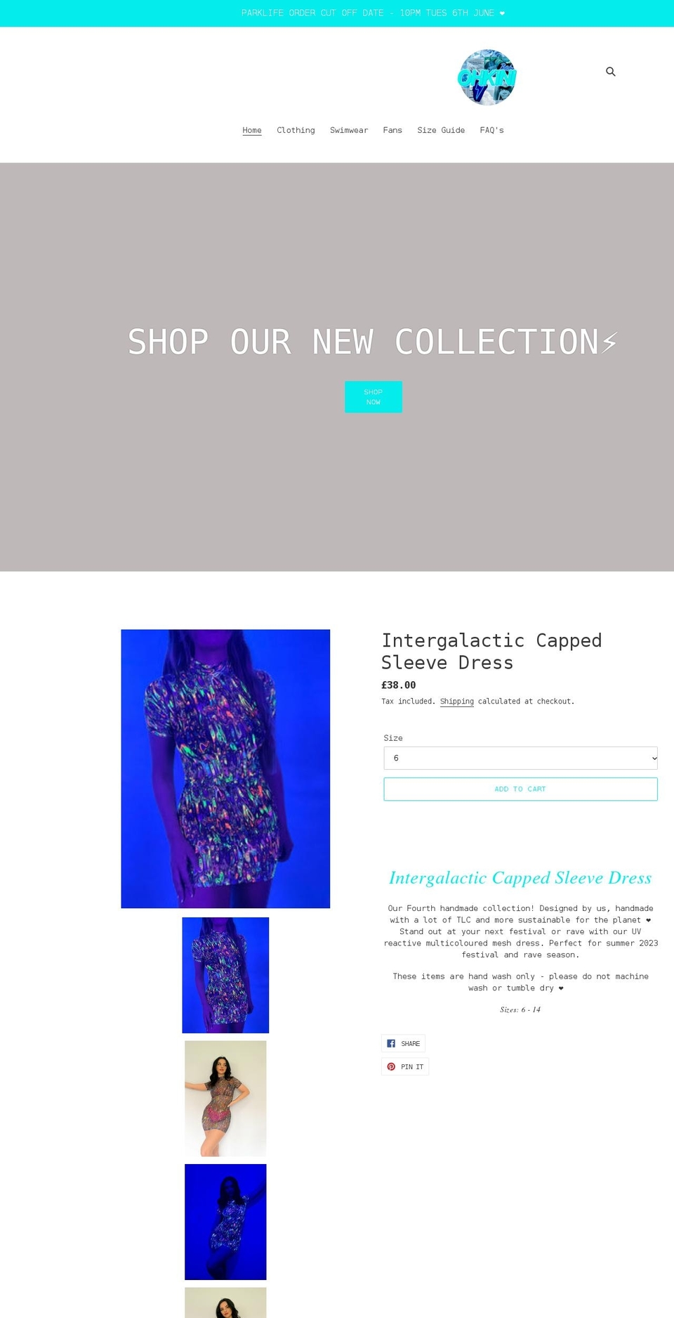 ohkini.co.uk shopify website screenshot