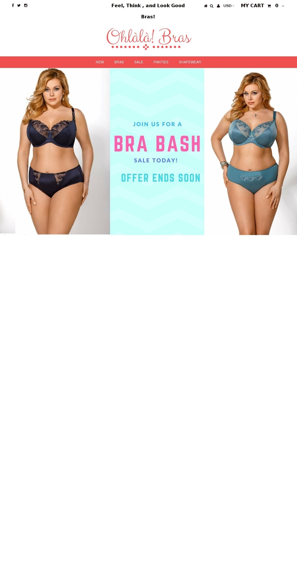 ohlalabras.com shopify website screenshot