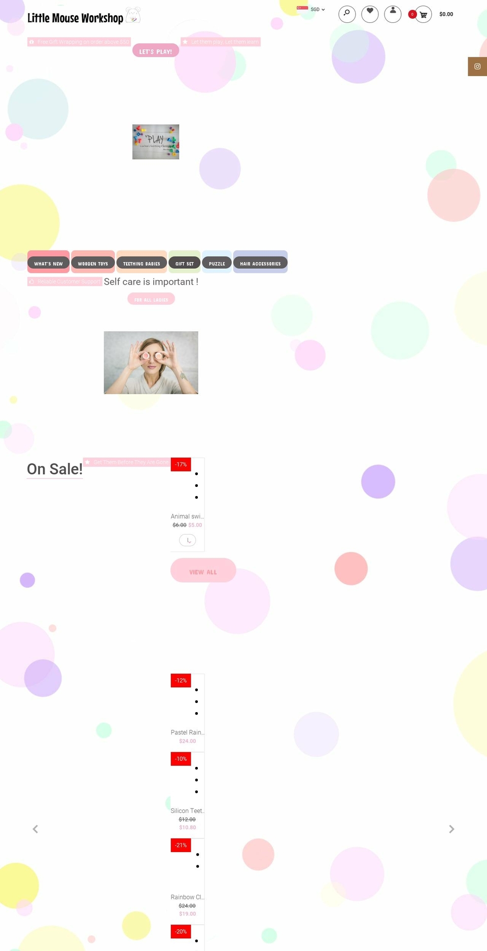 ohlittlemouse.com shopify website screenshot