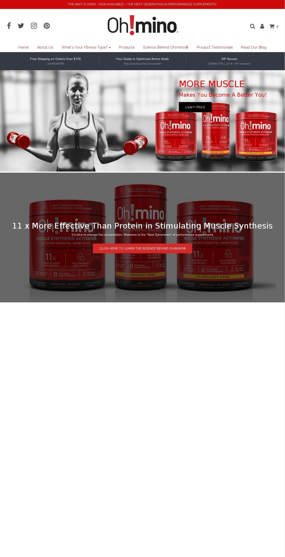 ohmino.com — Shopify storefront screenshot