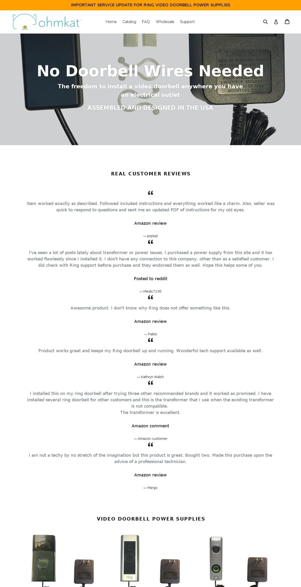 ohmkat.com shopify website screenshot