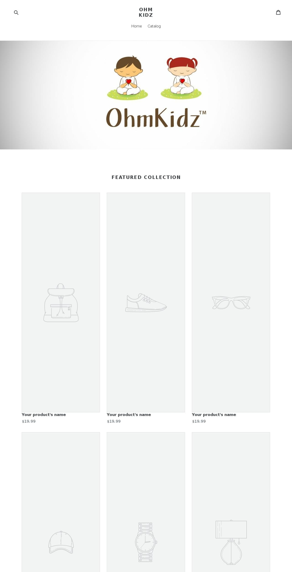 ohmkidz.com — Shopify storefront screenshot