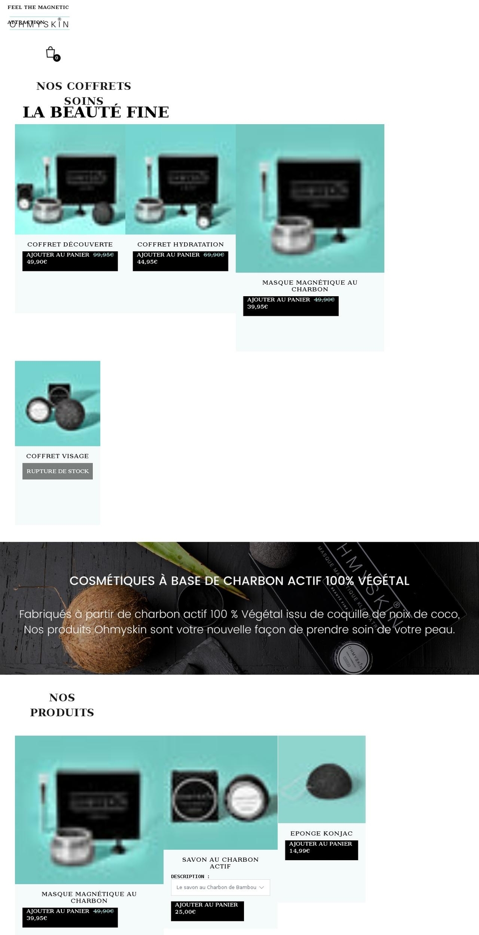 ohmy-skin.com shopify website screenshot