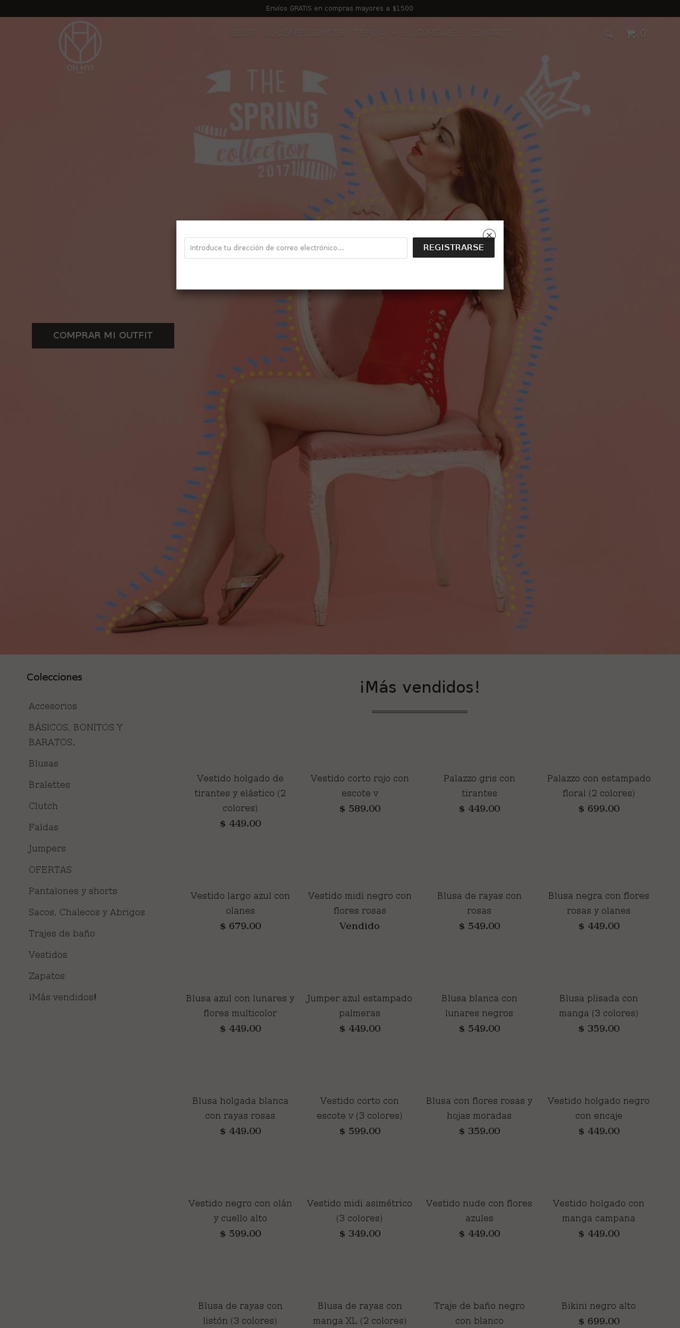 ohmy.com.mx shopify website screenshot
