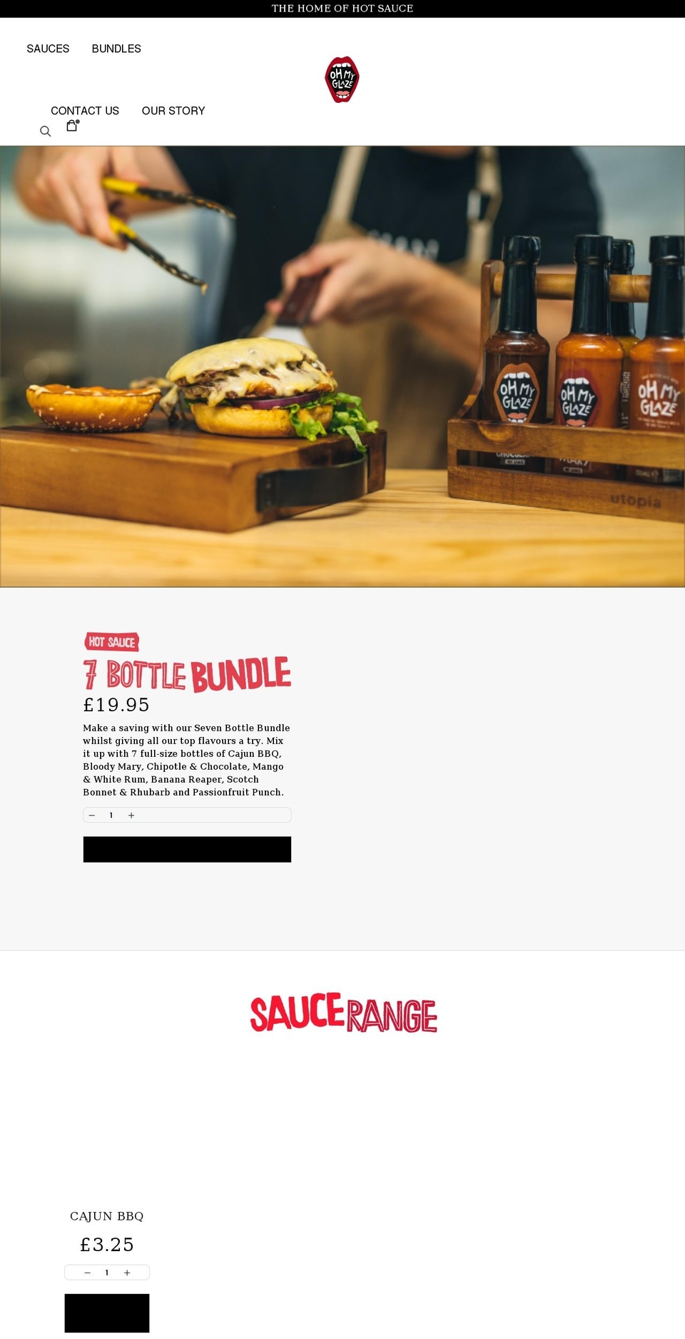 ohmyglaze.com shopify website screenshot