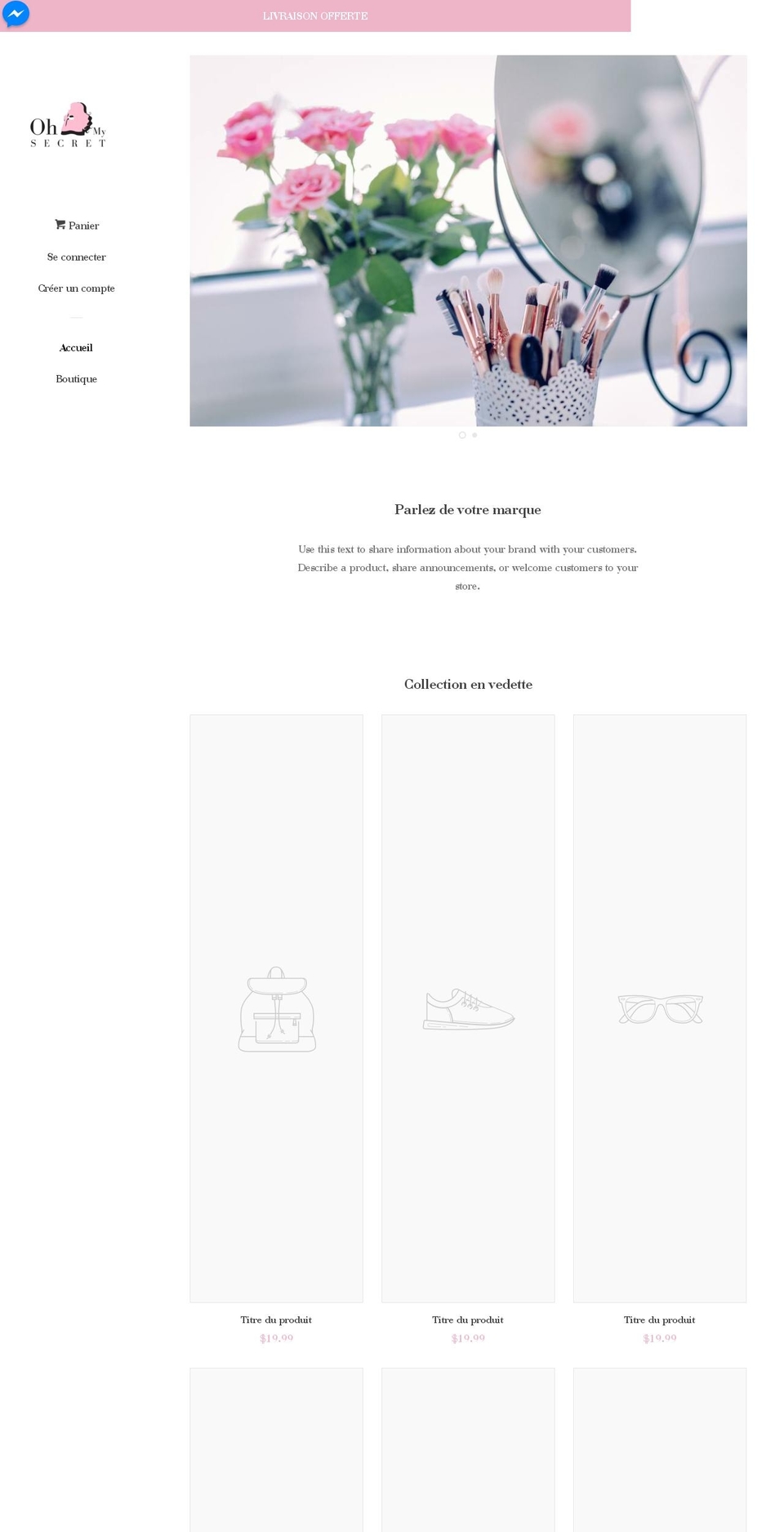 ohmysecret.com shopify website screenshot