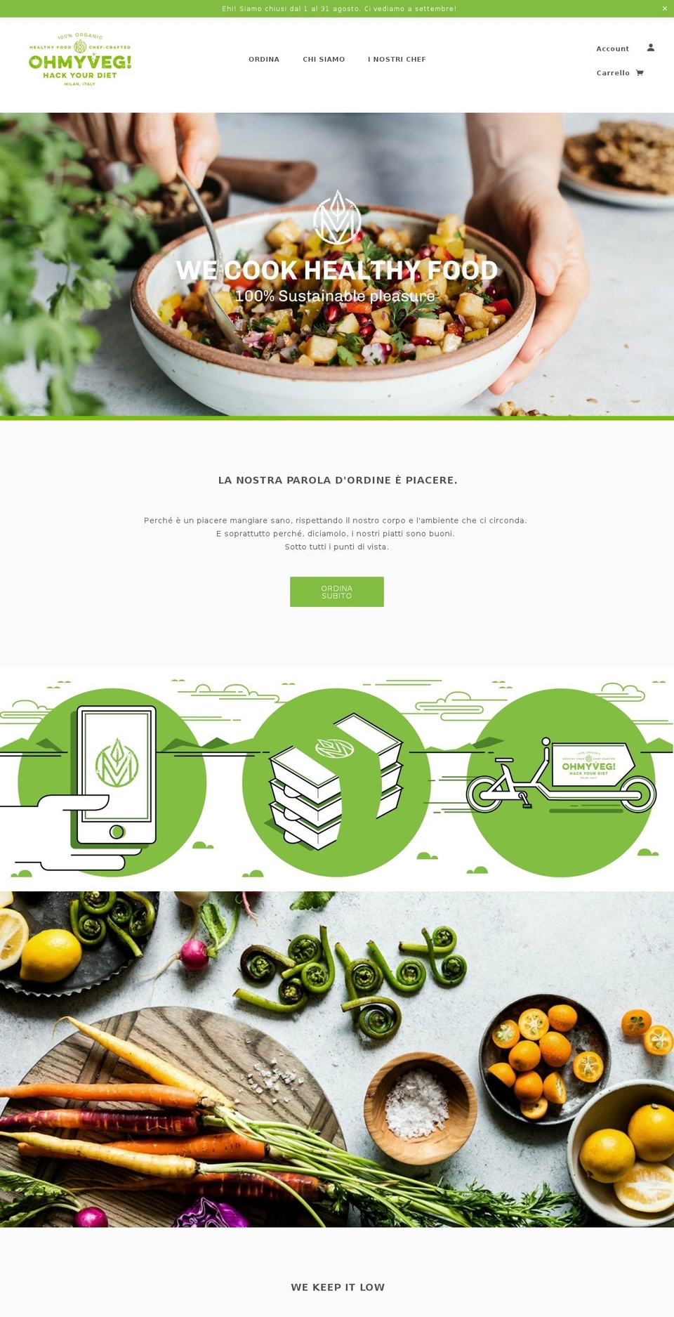 ohmyveg.it shopify website screenshot