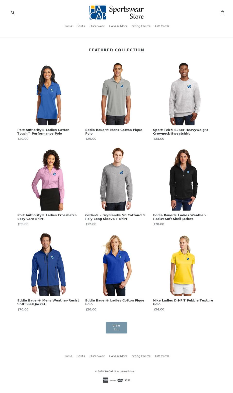 ohnwardgear.com — Shopify storefront screenshot