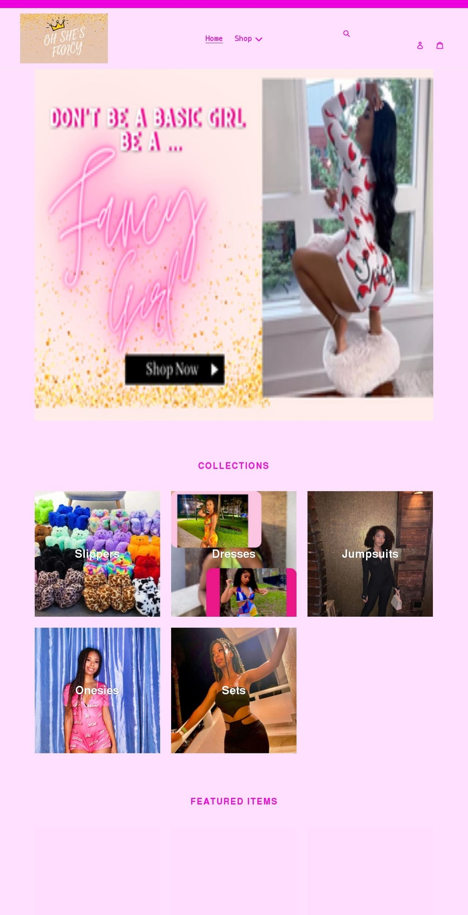 ohshesfancy.shop shopify website screenshot