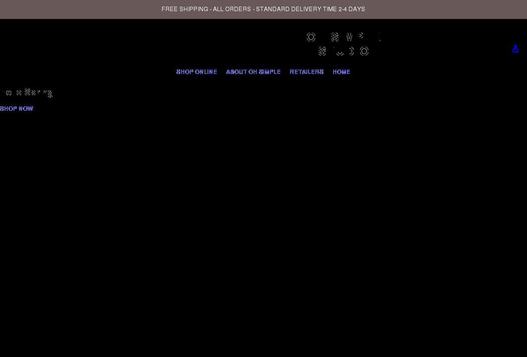 ohsimple.dk shopify website screenshot