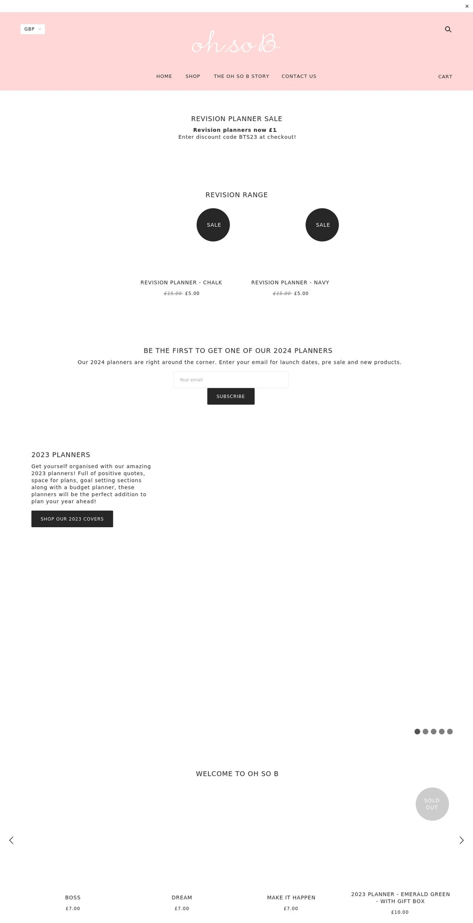 ohsob.com shopify website screenshot