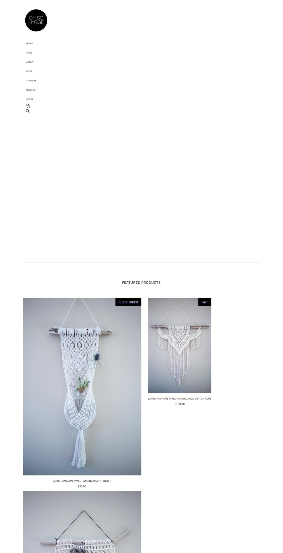 ohsohygge.co.uk shopify website screenshot