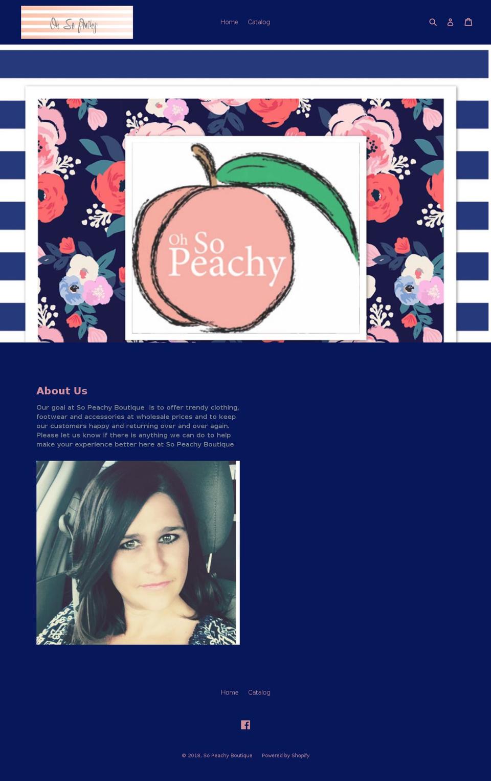 ohsopeachyboutique.com shopify website screenshot