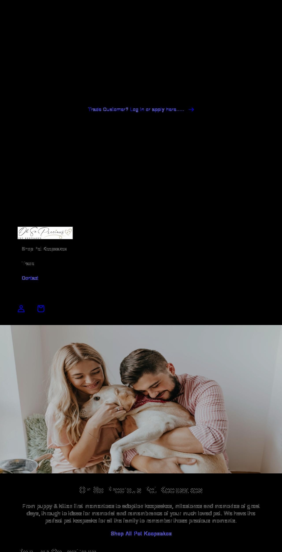 ohsoprecious.co.uk shopify website screenshot