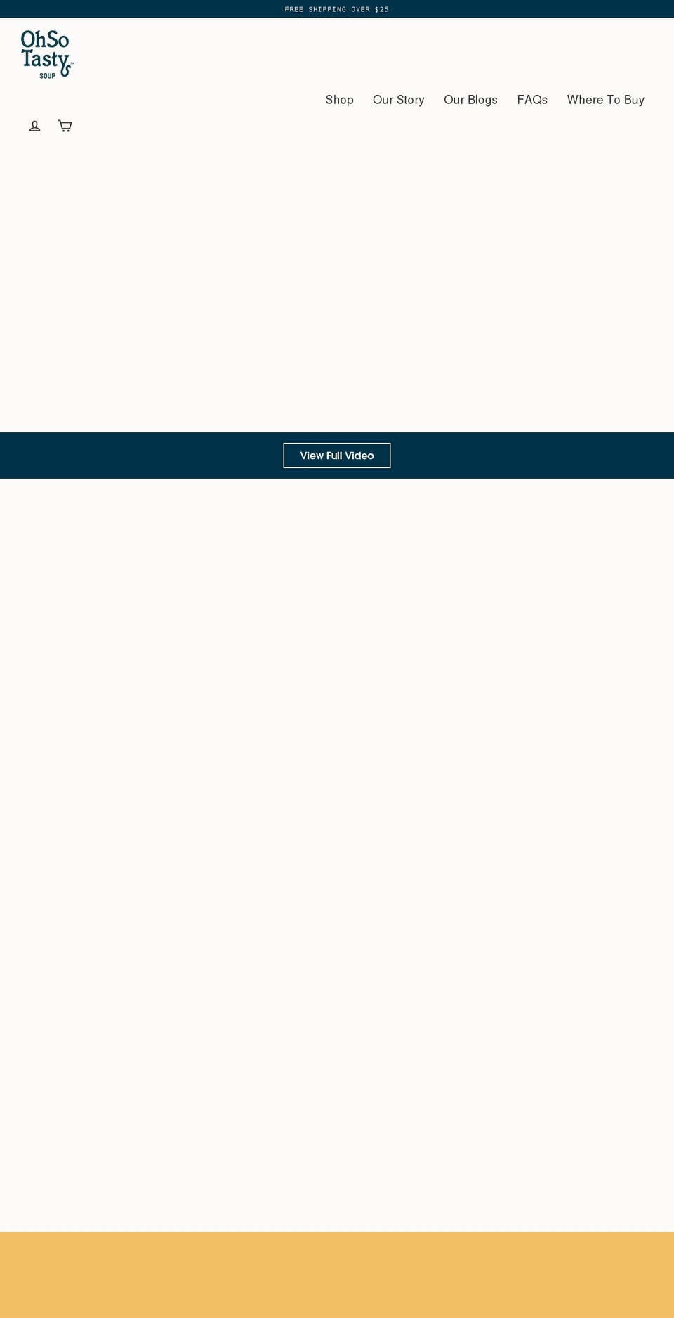 ohsotasty.com shopify website screenshot