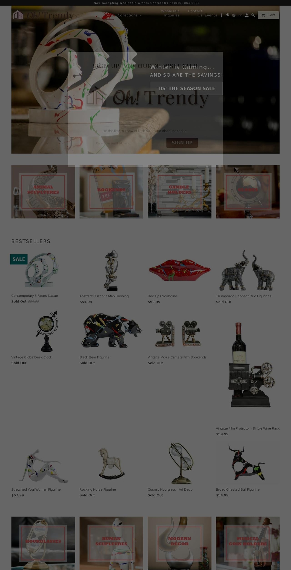 ohtrendy.com shopify website screenshot