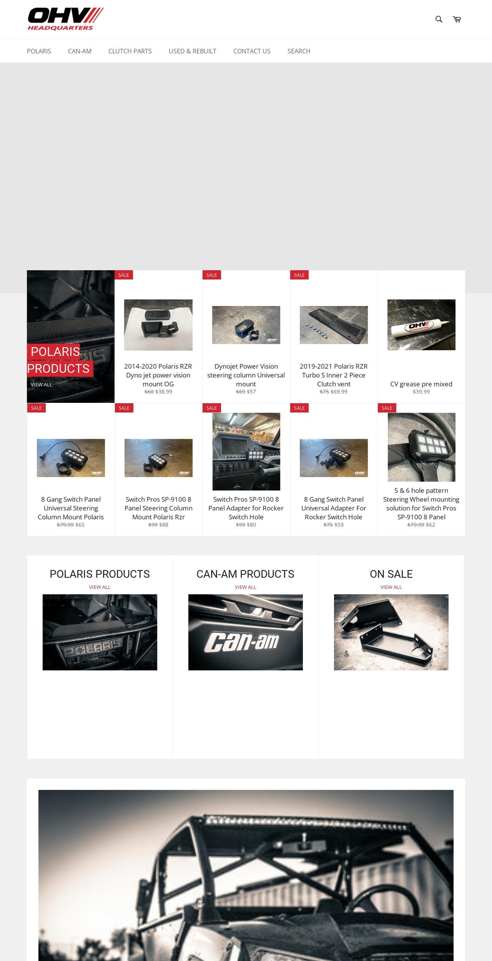 ohvheadquarters.com — Shopify storefront screenshot