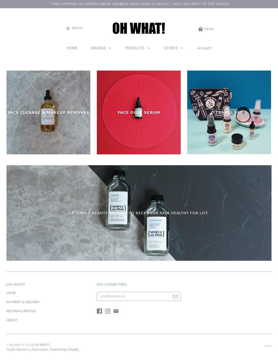ohwhatsogood.com shopify website screenshot