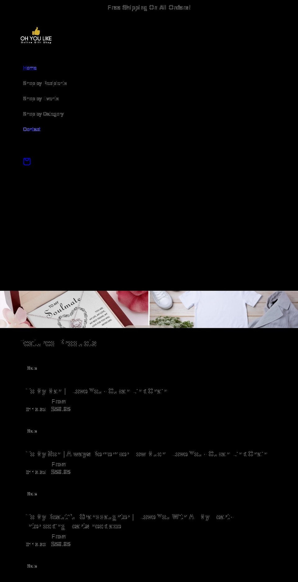ohyoulike.com shopify website screenshot