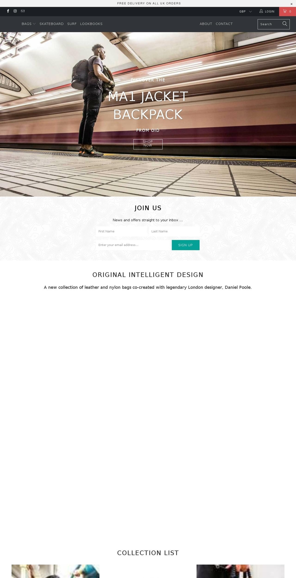 oidltd.com shopify website screenshot