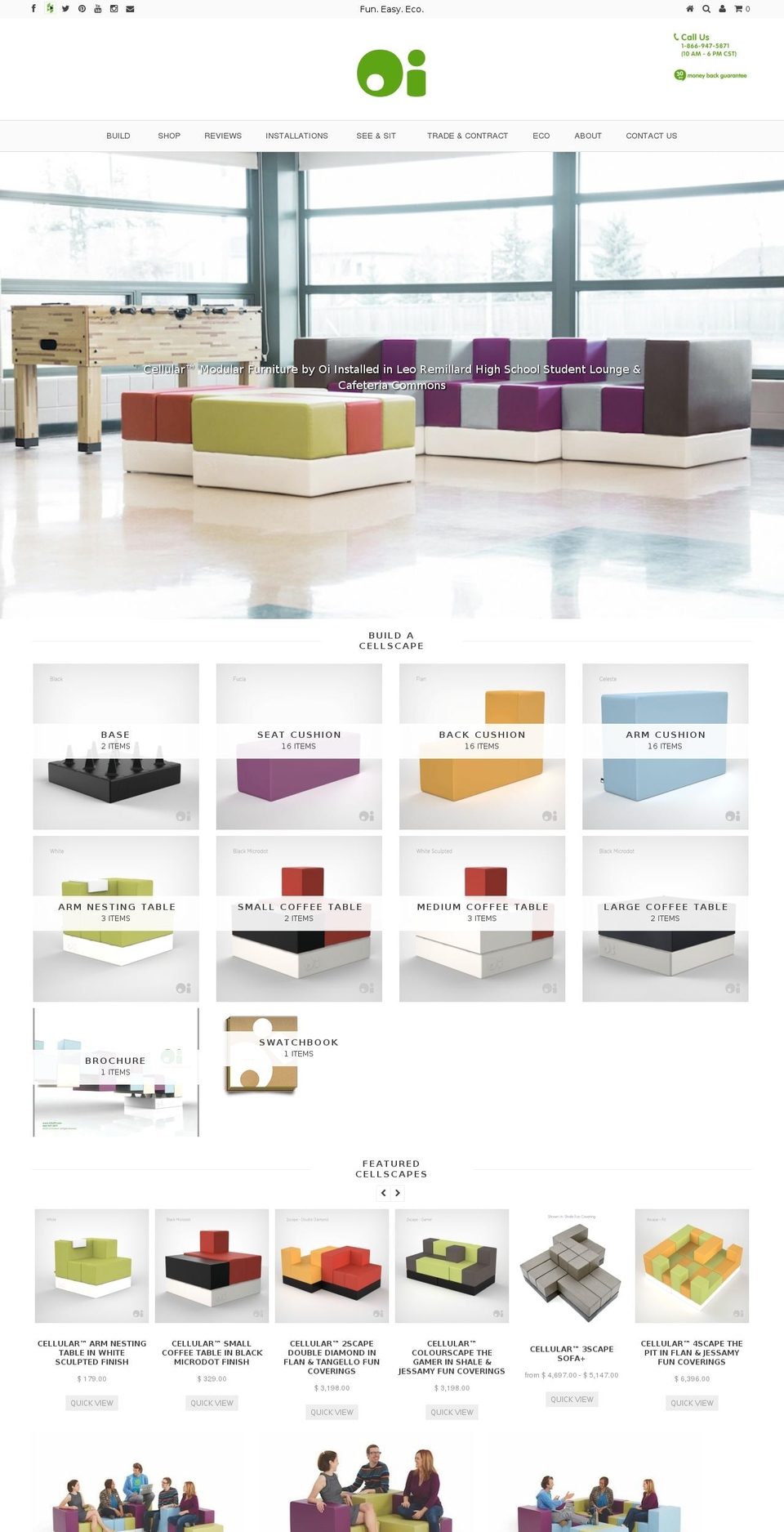 oifurniture.ca shopify website screenshot