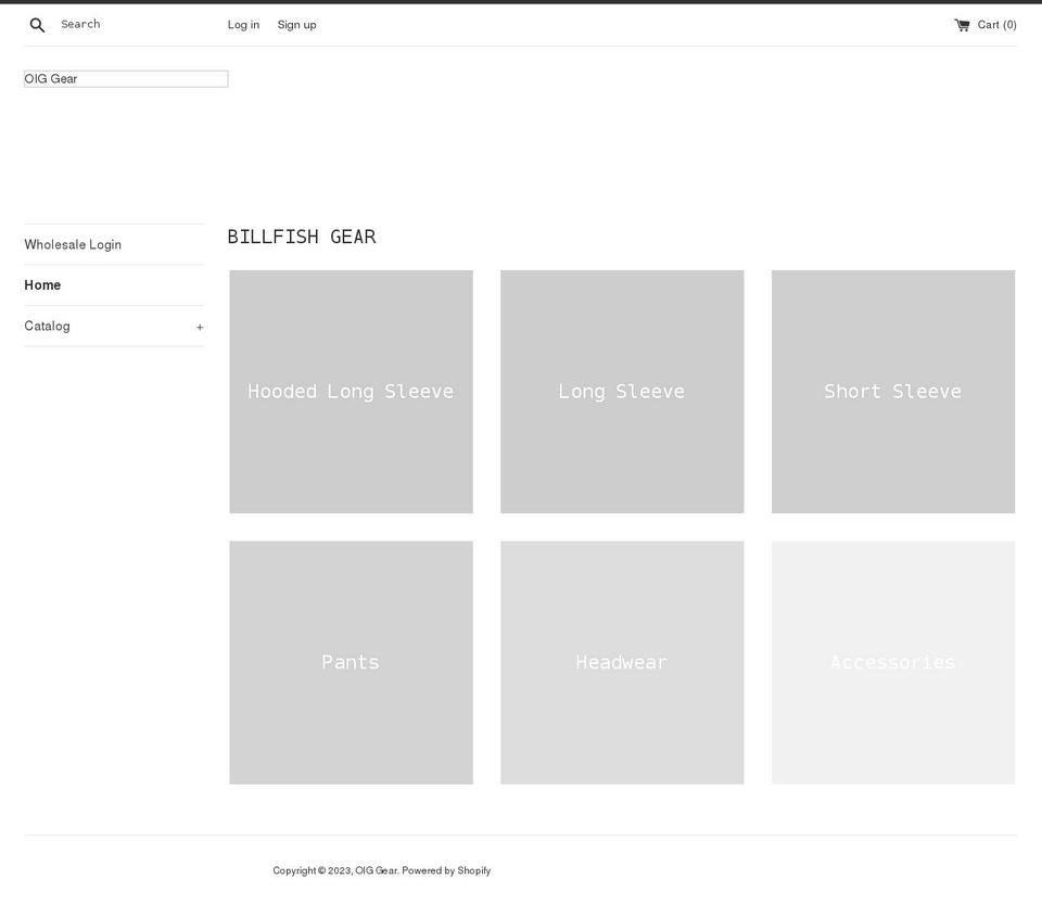 oigstore.myshopify.com shopify website screenshot